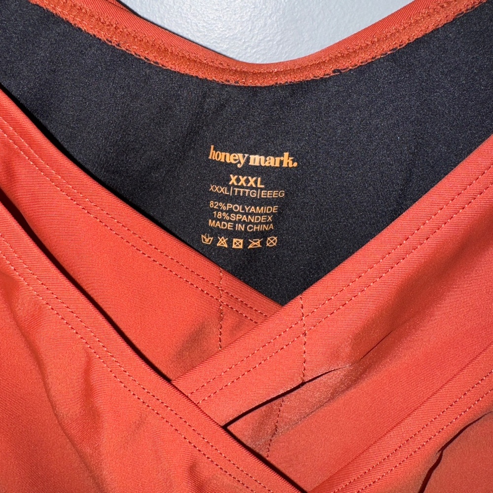 NWT Honeymark Honey Mark Ginger Swim Romper Size XXXL 3XL - Picture 3 of 5